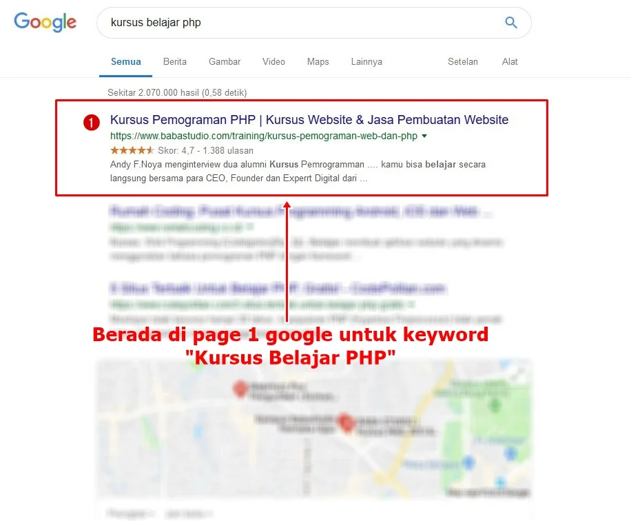 Babastudio Paket Kursus Seo